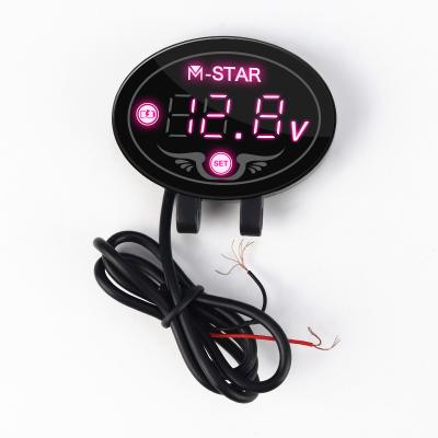 China Waterproof LED Night Vision Motorcycle Meter Display Voltage Voltmeter Waterproof for sale