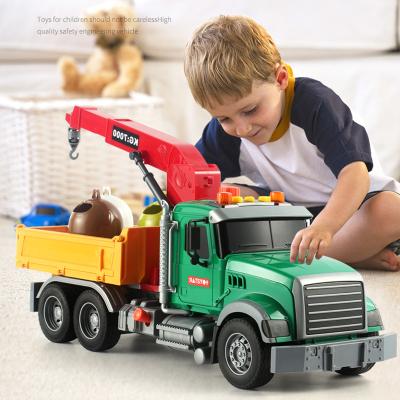 China Eco-friendly Material City Garbage Sorting Truck Toy Set Trash Can Friction Car Boy Toys Vehicle Baby Toys 2 4 5 6 7 8 9 14 year for sale