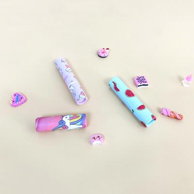 China Biodegradable Lip Balm Paper Tube Container Custom Printing Pink Lipstick Paper Tubes for sale