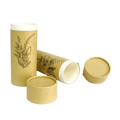 China Biodegradable Recycled Customized Waist Cylinder Packaging Lift Up Kraft Postage Paper Tubes for sale