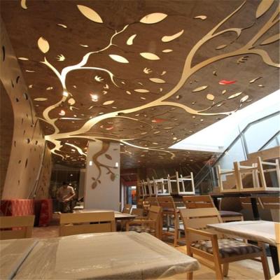 China Artistic ceilings wholesale decorative 3d wood grain ceiling system aluminum wall panels for sale