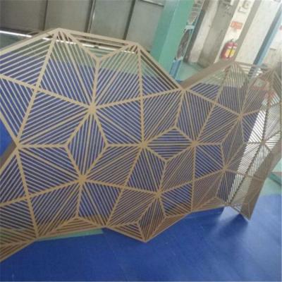 China Modern Custom Decorative Perforated Screen Laser Cut Metal Facade Curtain Wall Cladding for sale