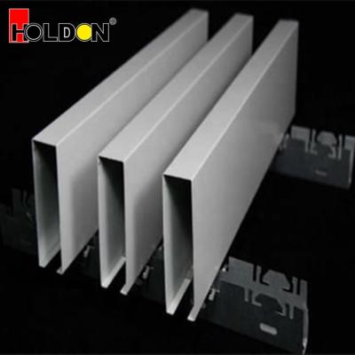 China Artistic Fashionable Aluminum Curtain Ceiling Boxed Slat Ceilings Commercial Suspended Designs for sale