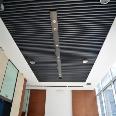 China Linear Perforated Metal Open Ceilings Grid Suspended Aluminum Ceiling Strip for sale