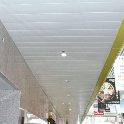 China New Aluminum False Ceiling Tiles Stirp Ceiling Panels Perforated Ceilings Types Design for sale