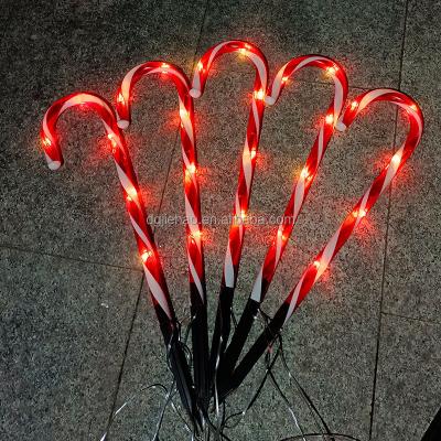 China Festival Solar Atmosphere LED Home Decoration Lights 5PK Solar Powered Lawn Stake Lights For Christmas for sale