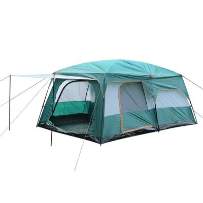 China Diagonal Tying Type YIQI 8 People Outdoor Camping Tents Waterproof Large Family Glamping Tents for sale