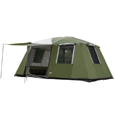 China Diagonal Tying Type 8-12 People Large Family, Double Layer Camping Tent Two Bedooms& One Mall Outdoor Waterproof Portable Luxury Camping Tents for sale