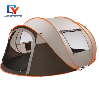 China Diagonal Tie Type 5 Person Turbo Life Cabin Camping Tent Folding Outdoor Hot Selling Customized Tent Long for sale