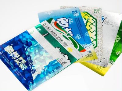 China Water Proof Self Adhesive Beer Labels Tear Resistant Offset Silk Screen Printing for sale