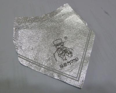 China Silberne selbstklebende entfernende Bierflasche beschriftet Aluminiumfolie hitzebeständig zu verkaufen