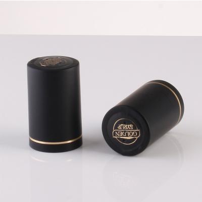 China custom logo Champagne PVC shrink capsule embossed wine bottle shrink capsule cap sleeve for sale