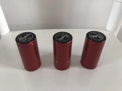 China Hot shrink capsule for wine bottles black caps zu verkaufen