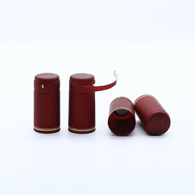 Китай Fast Delivery Non Spill PVC Shrink Capsule Sleeve Wine Bottle Shrink Cap Aluminium Foil Burgundy Screw Cap продается