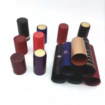 China China Factory PVC Heat Shrink Sleeves for Bottle Capsule Wine Bottle Cap Te koop