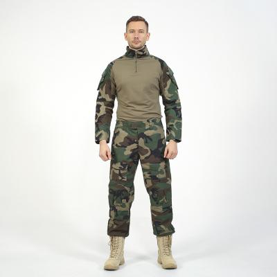 China OEM Anti-Static Professional Military Camouflage Tactical Frog Army Suits Black G2 Uniform Combat for sale