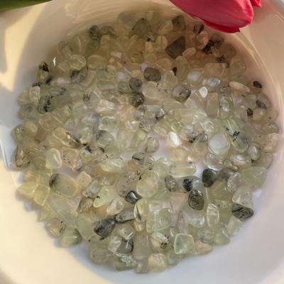 China China Wholesale Natural Polished Raw Healing Stones Crystal Gravel Tumble Prehnite Chips For Healing for sale