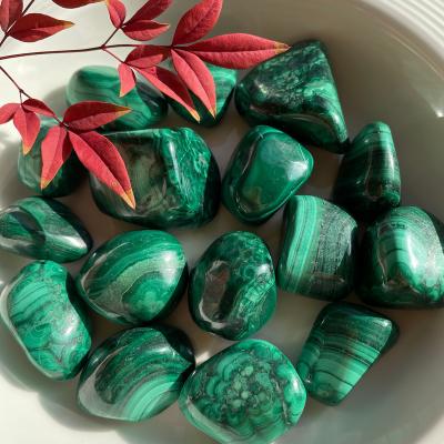 China China Crystal Tumble Tumbled High Quality Malachite Tumbles for Wholesale for sale