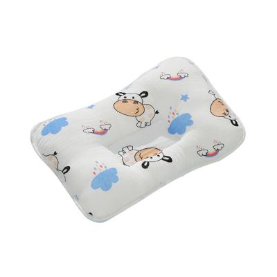 China Soft Fabric Printed Anti Gauze Cotton Baby Pillow Shaping Pillow Deflection Head Four Seasons for sale