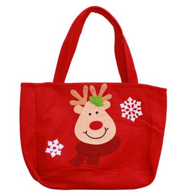 Cina New Children's Candy Cotton Canvas Christmas Shopping Tote Bag With Custom Printed Eco-Friendly Logo in vendita