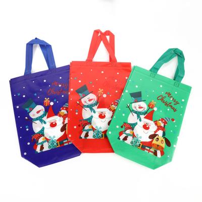 China Eco - Friendly Christmas Laminated Non Woven Reusable Eco Friendly Non Woven Sack Recyclable Bag for sale