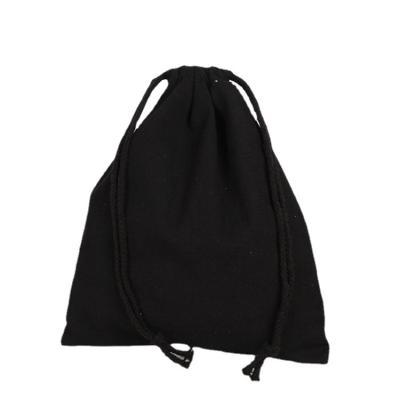 China Drawstring Logo Drawstring Backpack Cotton Gift Customized Reclycled Canvas Backpack Bags Jewelry Storage Bag Te koop