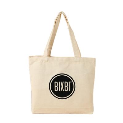 Κίνα Wholesale Custom Natural Simple Reclycled Cotton Tote Bag Printing Logo Reusable Shopping Bag Cotton Cheap Bags προς πώληση