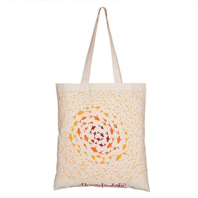 Chine 100% Natural Recycled Cotton Purse Shopping Eco-Friendly Logo Canvas Tote Bag Custom Made à vendre