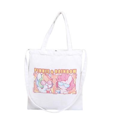 Cina Wholesale Shoudle Bag Reclycled Large Capacity Fashion Cotton Canvas Eco Friendly Tote Bag With Logo in vendita