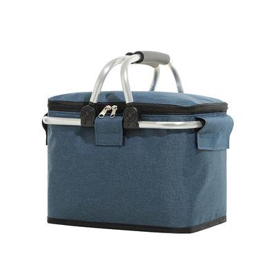 China Oxford Waterproof Portable Blue Aluminum Foil Insulated Thermal Lunch Bag For Cooler Bag zu verkaufen