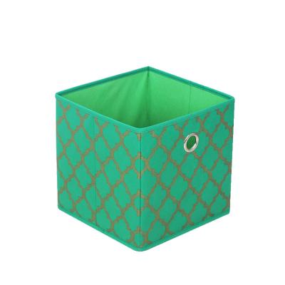 China Sustainable Collapsible Storage Bins Multiple Colors Ciothes Foldable Storage Boxes Nonwoven Cube Storage Box Te koop