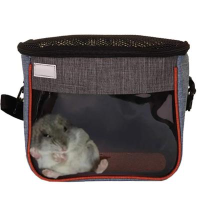 China Viable Small Animals Shoulder Bag Oxford Fabric Mesh Weekend Pet Mouse Carriers For Pet for sale