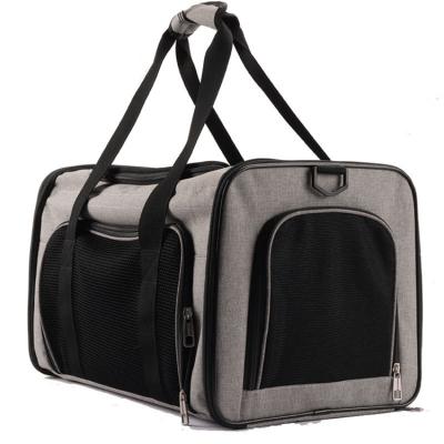 中国 Durable Portable Breathable Foldable Oxford Dog Carrier Pet Bag Travel Carrier For Animal Cages 販売のため