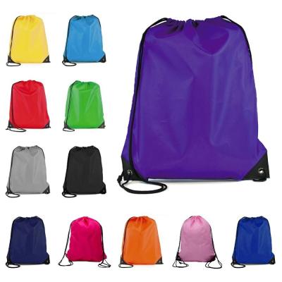 China Factory Wholesale Cheap Promotional Logo Polyester Drawstring Sports High Quality Custom Bag Waterproof en venta