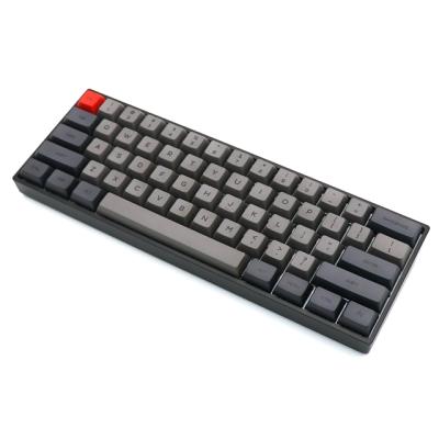 China Multimedia 60% Keys 61 Keys NKRO Gateron Optical Axis Type-C Wired RGB Backlight Mechanical Gaming Keyboard for sale