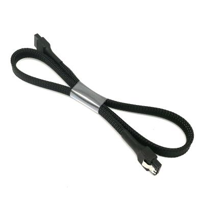 China Angitu Computer 30cm High Quality SATA HDD/SDD Straight/Angle 3.0 Sheathed Data Cable for sale