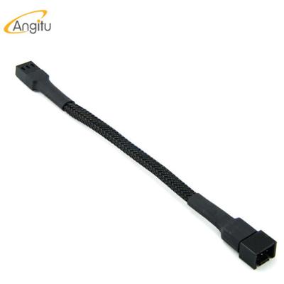 China COMPUTER customer sleeved 3 pin /4pin male to female PWM/Fan extension cable for sale