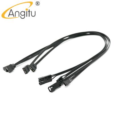 China COMPUTER Angitu 1007 Flat Cables 22AWG Custume Corsair 3Pin 4Pin Fan Cable To RGB 5V Adapter for sale