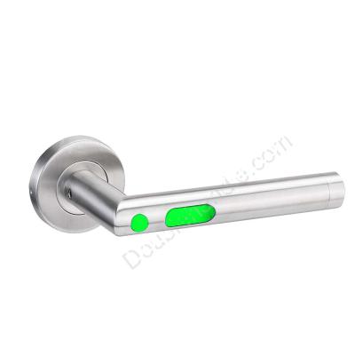 China Modern Fashion Stainless Steel LED Human Body Induction Slot Door Handle Durable Luminous Europe Design for sale