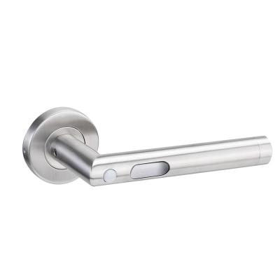 China Modern Stainless Steel LED Door Handle Human Body Sensing Wooden Door Handle for sale