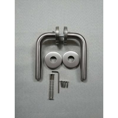 China Modern Stainless Steel Door Handle Single Bend Hollow Tube Handle Produced By A Trusted Factory for sale