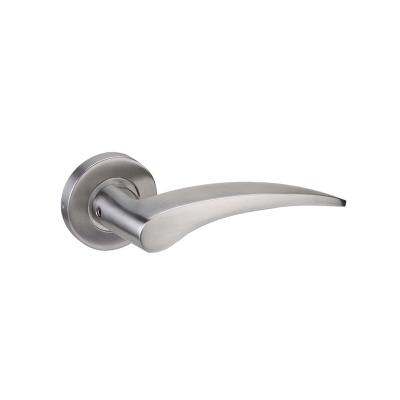 China Modern stainless steel door handles and locks, modern internal door lever handle for sale