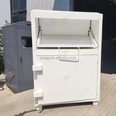 China New Stored Good Quality Metal Steel Garment Bin Outdoor Donation Bins Recycling Bins For Sale for sale