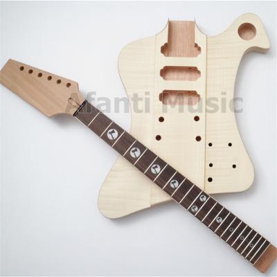 China New mahogany design! Afanti Music FB Shape DIY Electric Guitar Kit with Empty Headstock (AFB-005B) for sale