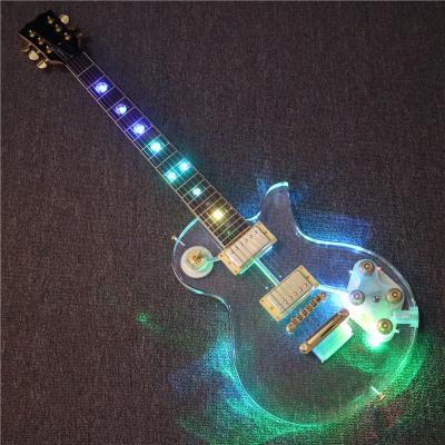 China Afanti Acrylic Music Body Electric Guitar with Changing LED Lights (PAG-118) for sale