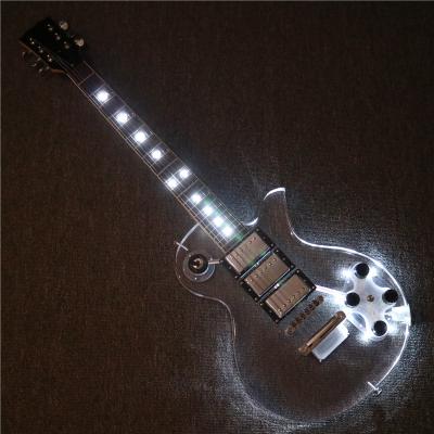 China Afanti Acrylic Music Body Electric Guitar with White LED Lights (PAG-101) for sale