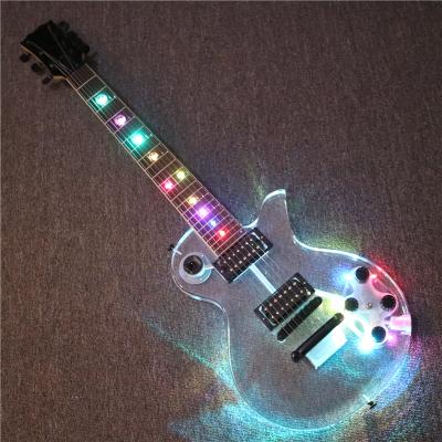 China Afanti Music Acrylic Body 7 Strings Electric Guitar With Changing LED Lights (PAG-108) for sale