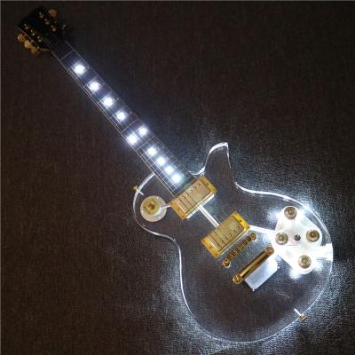 China Afanti Acrylic Music Body Electric Guitar with White LED Lights (PAG-116) for sale