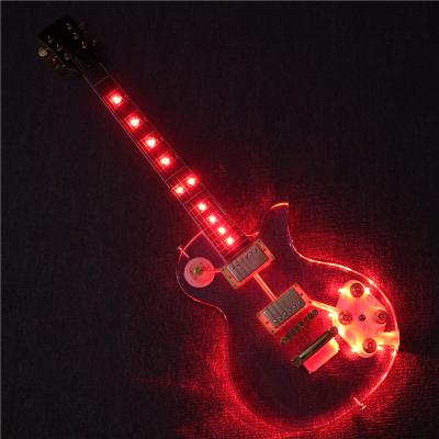 China Afanti Acrylic Music Body Electric Guitar with Red LED Lights (PAG-119) for sale