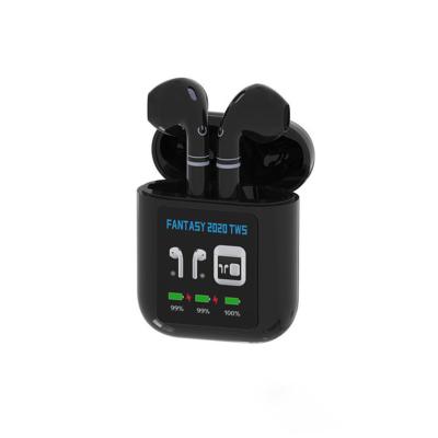 China 2021 Hot Sale Blue In-ear TWS Tooth 5.0 Fingerprint Touch Radio Sports Earbud Earphone With Charging Case for sale